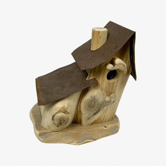 A hand made Birdhouse made from Cedar Wood