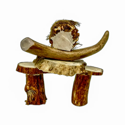 An Inukshuk  Home Decor made from Deer antlers