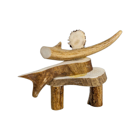 An Inukshuk  Home Decor made from Deer antlers