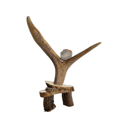 An Inukshuk  Home Decor made from Deer antlers