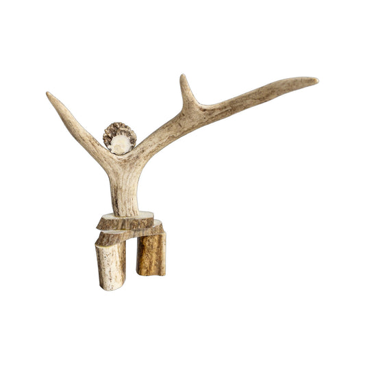 An Inukshuk  Home Decor made from Deer antlers