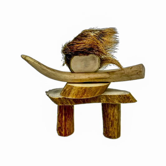 An Inukshuk  Home Decor made from Deer antlers