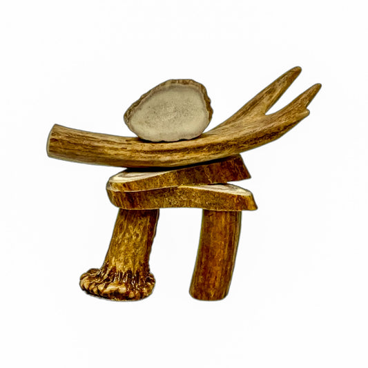 An Inukshuk  Home Decor made from Deer antlers