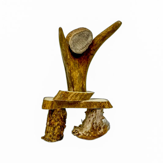 An Inukshuk  Home Decor made from Deer antlers