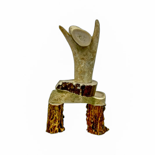 An Inukshuk  Home Decor made from Deer antlers
