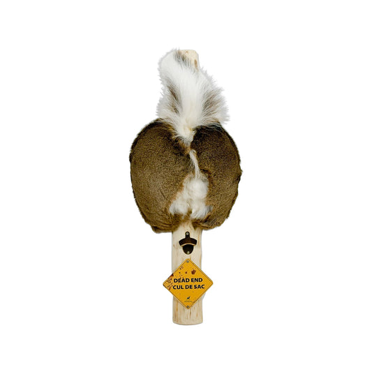 A Man cave Taxidermy White-Tailed Deer Butthole Bottle Opener of Grade Unique